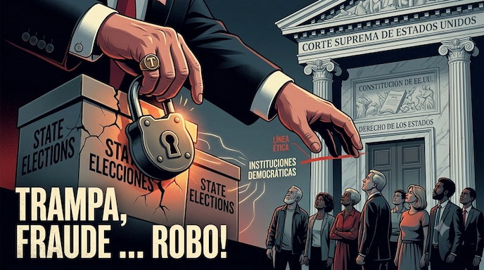 TRAMPA, FRAUDE … ROBO! Trump quiere apoderarse de las elecciones
