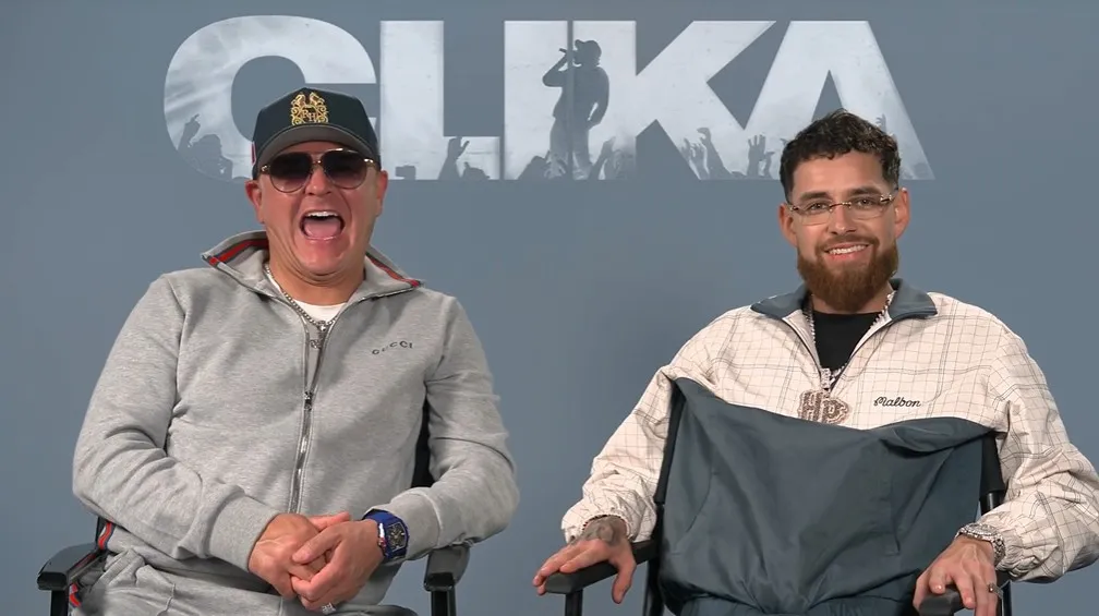 Jimmy Humilde y Jay Dee durante la entrevista con Contacto Total via Zoom